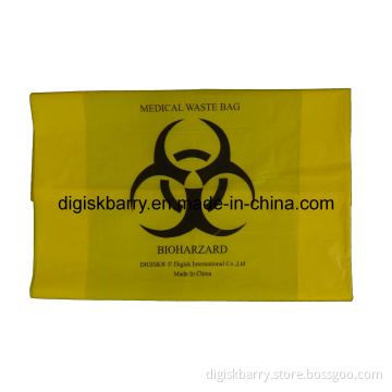 Gusseted Biohazard Waste Bag (Yellow)